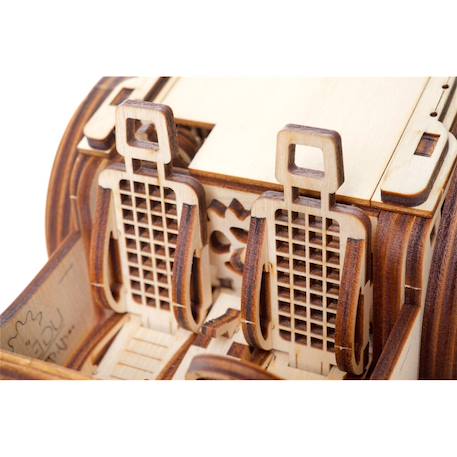 Maquette mécanique en bois à construire avec moteur V8 et transmission 3 vitesses Brown 2 - vertbaudet enfant 