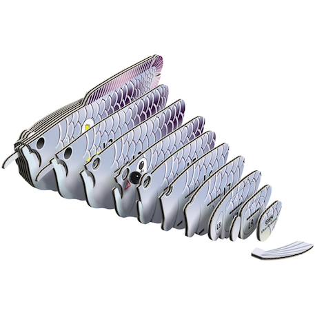 Puzzle 3d - arowana argenté Multicolor 5 - vertbaudet enfant 