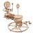 Tellurion mécanique – Maquette en bois à construire, représentation du Soleil, de la Terre et de la Lune Brown 1 - vertbaudet enfant 