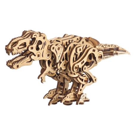 Tyrannosaure rex en bois à construire – maquette mécanique 3D marchante avec ressort en métal Brown 4 - vertbaudet enfant 
