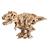 Tyrannosaure rex en bois à construire – maquette mécanique 3D marchante avec ressort en métal Brown 4 - vertbaudet enfant 