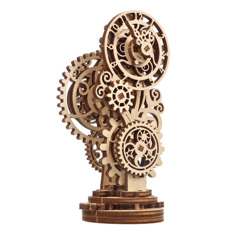 Horloge Steampunk 2.0 – Maquette en bois mécanique à construire, puzzle 3D décoratif Brown 2 - vertbaudet enfant 