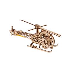 Mini hélicoptère en bois à construire – maquette mécanique 3D inspirée de Léonard de Vinci  - vertbaudet enfant