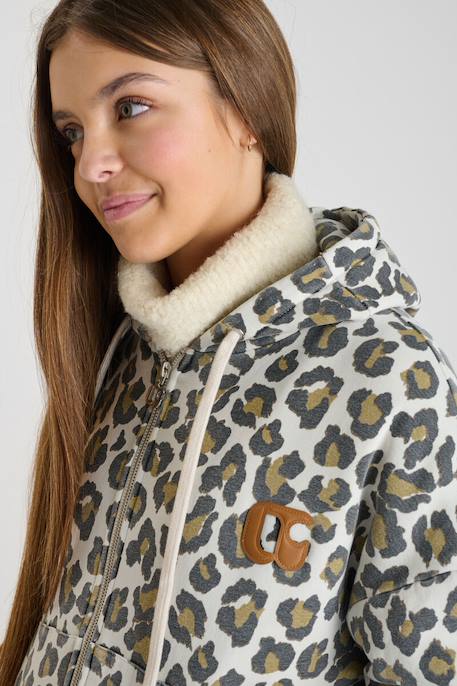 Sweat-shirt capuche pamelagi Leopard 6 - vertbaudet enfant 