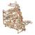 Parcours à billes avec gradins en bois à construire – maquette mécanique 3D modulable et ludique Brown 1 - vertbaudet enfant 