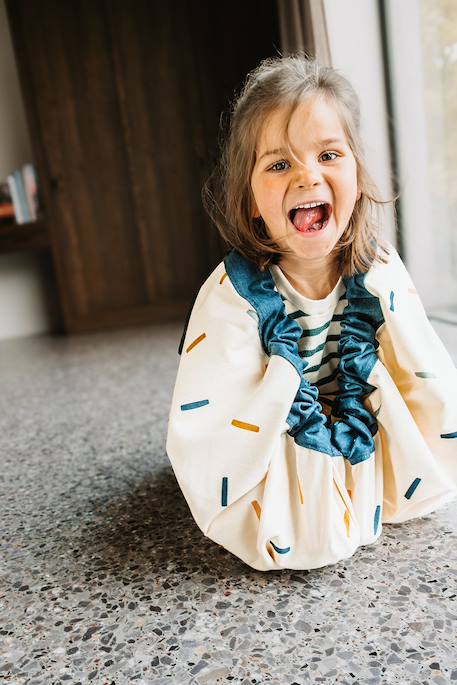 Tapis de jeu & sac à jouets-confetti Couleur naturelle & bleu 2 - vertbaudet enfant 