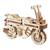 Scooter pliant Moto Compact – Maquette en bois mécanique à construire Brown 2 - vertbaudet enfant 