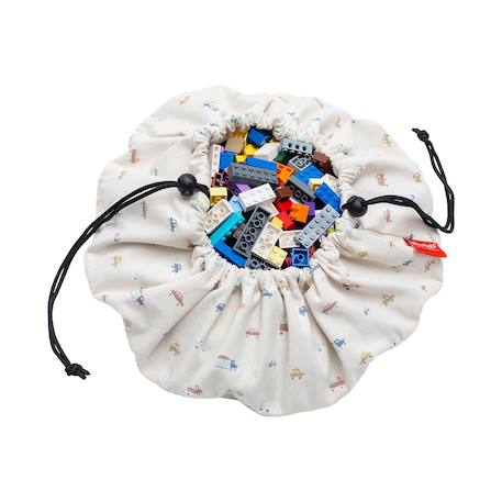 Sac de rangement mini - cars Multicouleur soft naturel 1 - vertbaudet enfant 