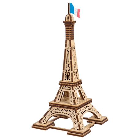Maquette en bois à construire, puzzle 3D de la Tour Eiffel Brown 1 - vertbaudet enfant 