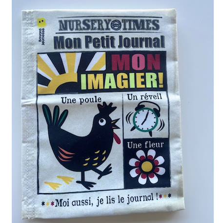 Livre d'éveil - mon petit journal à froisser - mon imagier Multi-coloured 2 - vertbaudet enfant 