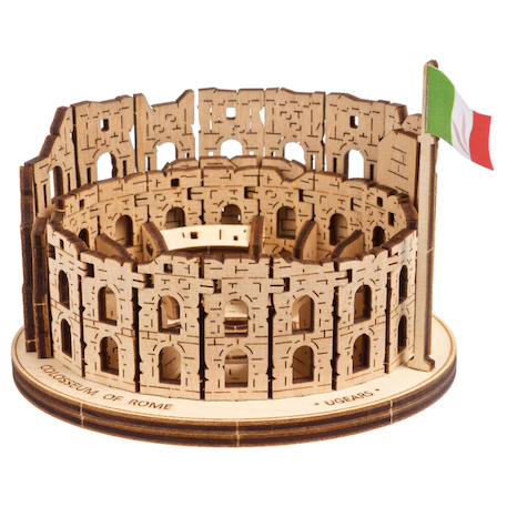 Colisée de Rome – Maquette en bois à construire, puzzle 3D architectural Brown 2 - vertbaudet enfant 