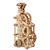 Horloge à moteur – Maquette en bois mécanique à construire, style automobile Brown 4 - vertbaudet enfant 