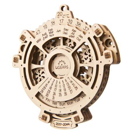 Méca-calendrier – Puzzle 3D mécanique en bois à construire, calendrier perpétuel steampunk 2017–2044 Brown 2 - vertbaudet enfant 