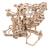 Circuit à billes avec palan à chaîne – Maquette mécanique en bois à construire, puzzle 3D avec ascenseur et pistes modulables Brown 5 - vertbaudet enfant 