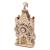 Ancien beffroi – Maquette mécanique en bois à construire, puzzle 3D décoratif avec horloge et engrenages Brown 5 - vertbaudet enfant 