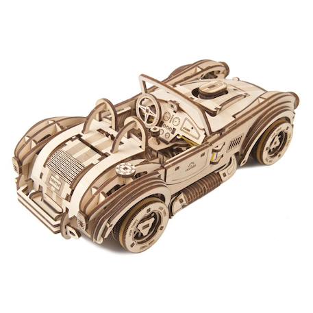 Voiture de course Drift Cobra en bois à construire – maquette mécanique 3D inspirée des muscle cars américaines Brown 5 - vertbaudet enfant 