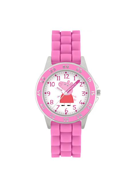 Montre d’apprentissage de l’heure Peppa Pig pour enfants Rose 1 - vertbaudet enfant 