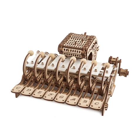 Célesta mécanique – Maquette instrument de musique en bois à construire et à jouer Brown 2 - vertbaudet enfant 