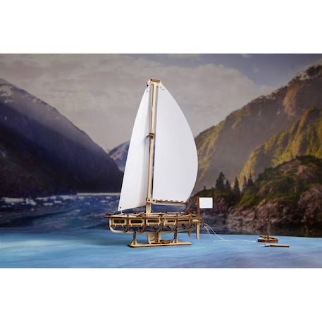 Yacht Beauté de l’Océan – Maquette décorative en bois à assembler Brown 6 - vertbaudet enfant 