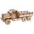 Camion de marchandise – Maquette en bois à construire, puzzle 3D mécanique tout-terrain Brown 1 - vertbaudet enfant 