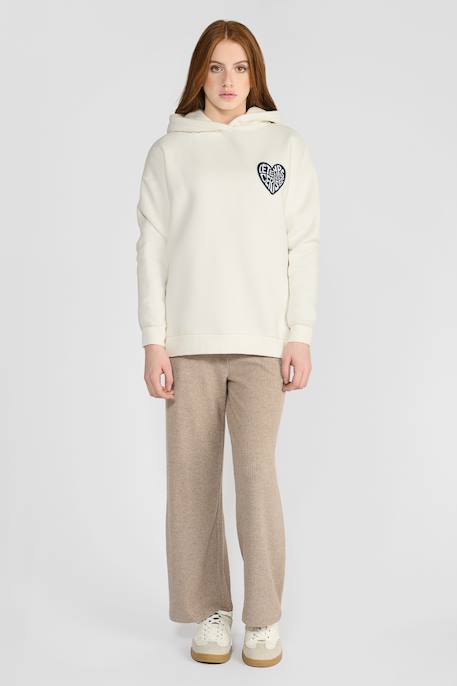 Sweat-shirt capuche samigi Cream 2 - vertbaudet enfant 