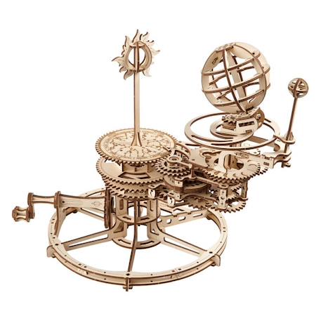 Tellurion mécanique – Maquette en bois à construire, représentation du Soleil, de la Terre et de la Lune Brown 5 - vertbaudet enfant 
