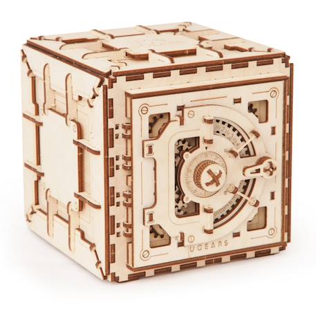 Coffre-fort mécanique en bois à construire – puzzle 3D éducatif et ludique pour enfants Brown 1 - vertbaudet enfant 