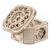 Coffre au trésor en bois à construire – boîte mécanique 3D avec clé et compartiment secret Brown 2 - vertbaudet enfant 