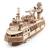 Bateau de recherche en bois à construire – maquette mécanique 3D avec moteur à élastique Brown 2 - vertbaudet enfant 