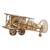 Mini Biplan – Maquette mécanique en bois à construire, puzzle 3D à moteur élastique Brown 4 - vertbaudet enfant 