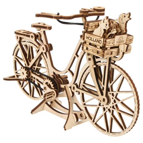 Bicyclette hollandaise – Maquette en bois à construire, puzzle 3D mécanique Brown 4 - vertbaudet enfant 