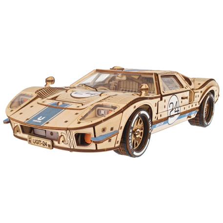 UGT-24 Voiture d’Endurance – Maquette de voiture de course en bois à construire, puzzle 3D mécanique à moteur V8 Brown 4 - vertbaudet enfant 