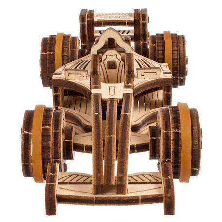 Bolide compact – Maquette en bois à construire, puzzle 3D voiture de course pour enfants Brown 3 - vertbaudet enfant 