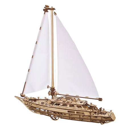 Le Rêve de Sérénité – Maquette mécanique de voilier à assembler en bois Brown 5 - vertbaudet enfant 