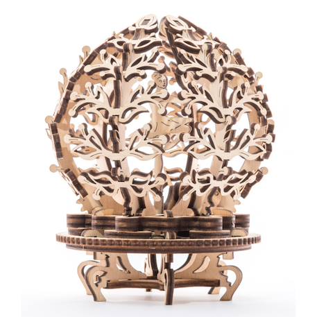 Fleur mécanique – Maquette en bois à construire, étui à bijoux décoratif Brown 5 - vertbaudet enfant 