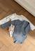Lot de 2 bodies bébé manches longues ouverture croisée rêverie Bleu 1 - vertbaudet enfant 