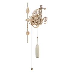 Horloge murale Aero Clock en bois à construire – maquette mécanique 3D fonctionnelle à pendule  - vertbaudet enfant