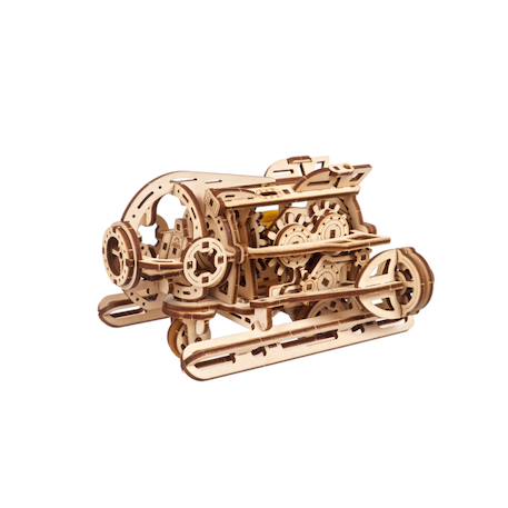 Sous-marin steampunk – Maquette mécanique en bois à construire, modèle 3D motorisé à hélices mobiles Brown 2 - vertbaudet enfant 