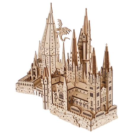 Château de Poudlard – Maquette en bois Harry Potter à construire, puzzle 3D magique Brown 3 - vertbaudet enfant 