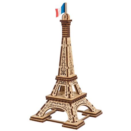 Maquette en bois à construire, puzzle 3D de la Tour Eiffel Brown 4 - vertbaudet enfant 