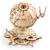 Globus – Maquette en bois mécanique à construire, globe terrestre rotatif Brown 5 - vertbaudet enfant 