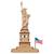 Statue de la Liberté – Maquette en bois à construire, puzzle 3D emblématique de New York Brown 2 - vertbaudet enfant 