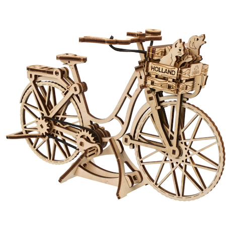 Bicyclette hollandaise – Maquette en bois à construire, puzzle 3D mécanique Brown 5 - vertbaudet enfant 