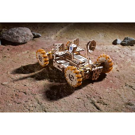 Rover lunaire de la NASA en bois à construire – maquette mécanique 3D inspirée du buggy spatial Apollo Brown 6 - vertbaudet enfant 