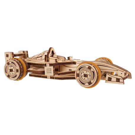 Bolide compact – Maquette en bois à construire, puzzle 3D voiture de course pour enfants Brown 5 - vertbaudet enfant 