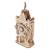 Ancien beffroi – Maquette mécanique en bois à construire, puzzle 3D décoratif avec horloge et engrenages Brown 4 - vertbaudet enfant 