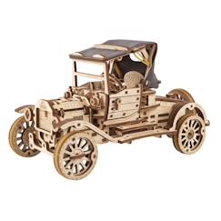 Voiture rétro UGR-T en bois à construire – maquette mécanique 3D avec moteur à ressort  - vertbaudet enfant