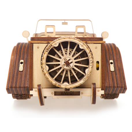 Maquette mécanique en bois à construire avec moteur V8 et transmission 3 vitesses Brown 5 - vertbaudet enfant 