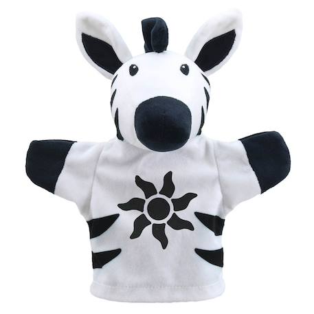 Marionnette zèbre noir et blanc Blanc 2 - vertbaudet enfant 