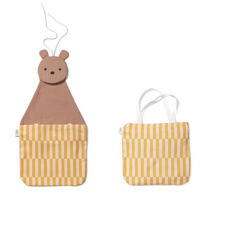 Rangement mural & sac-ours Brun, jaune et naturel 1 - vertbaudet enfant 